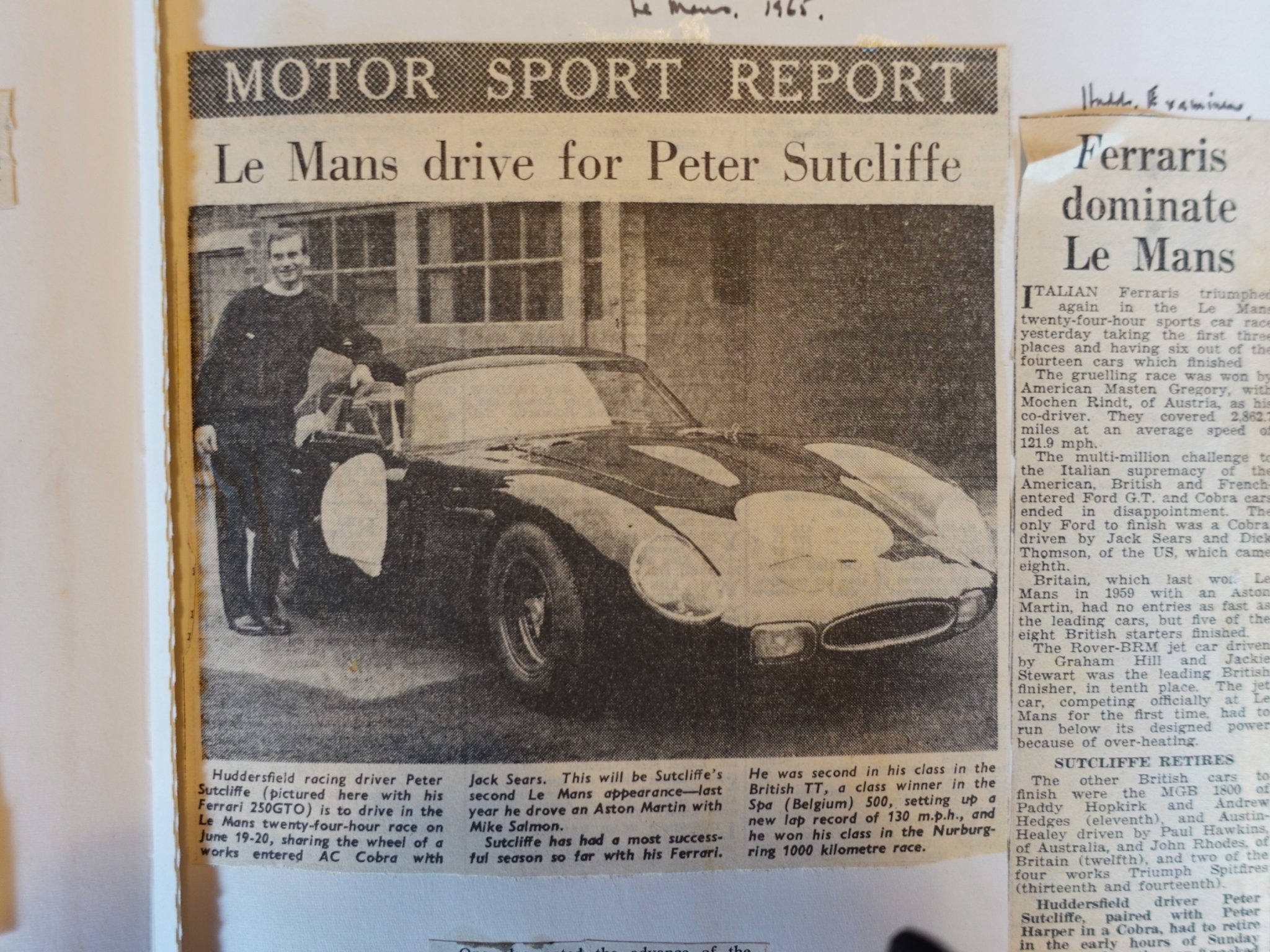 The One That Got Away: Former Racing Driver Peter Sutcliffe’s Ferrari 