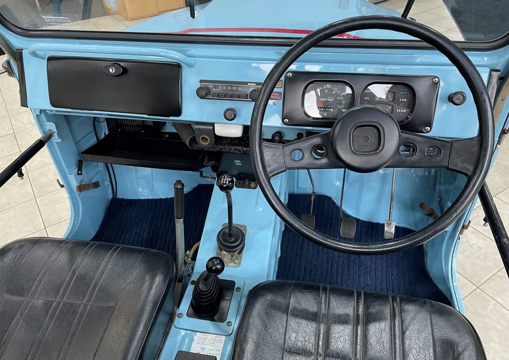 Barry Sheene Suzuki LJ80 Jimny interior