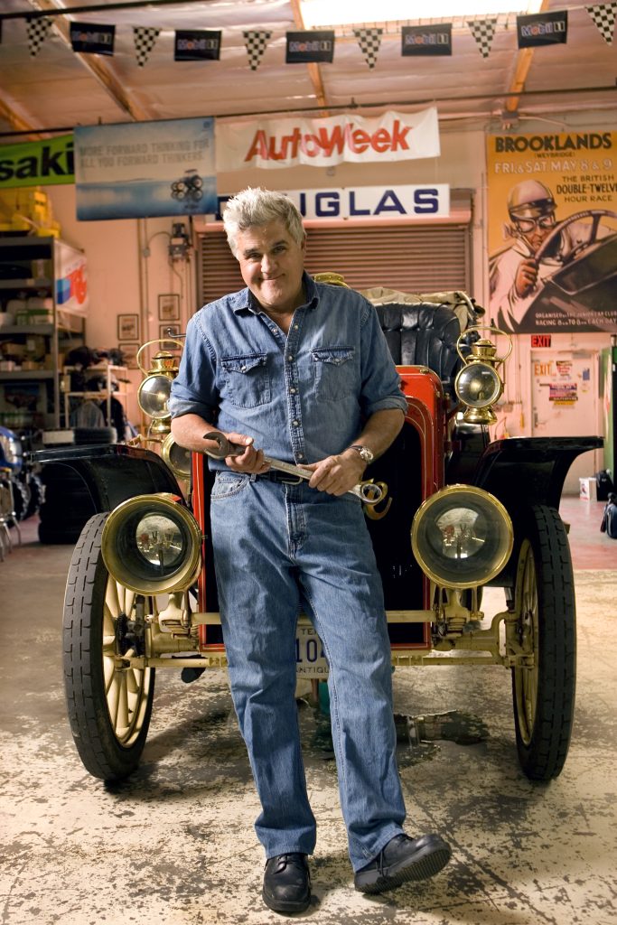 Jay Leno with 1907 White steamer
