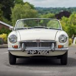 White MGB Roadster