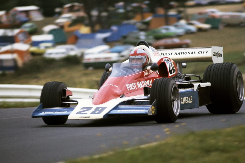 John Watson in the Penske-Ford PC4 on his way to victory in the 1976 Austrian Grand Prix. Paul-Henri Cahier/Getty Images