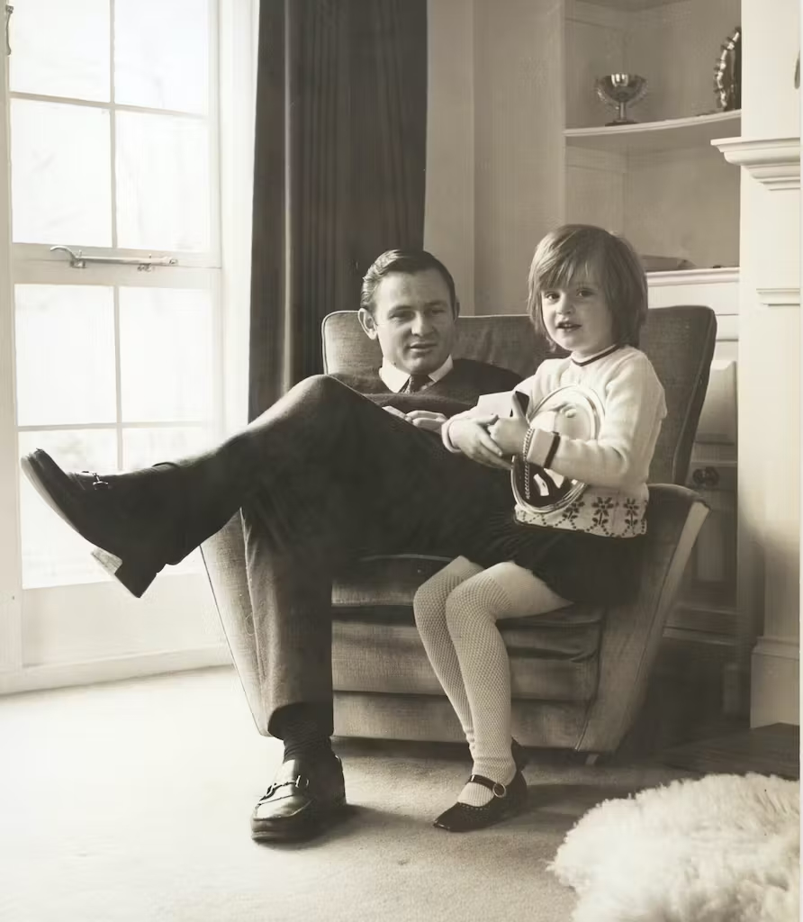 Amanda with father Bruce McLaren