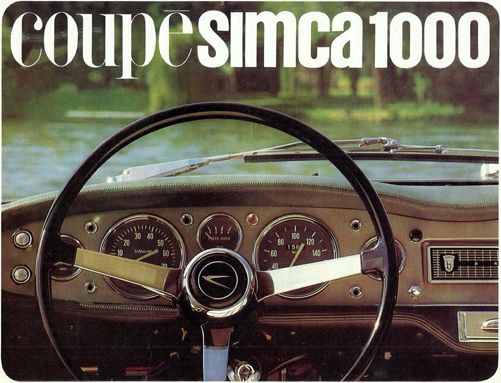 Simca 1000 coupe ad