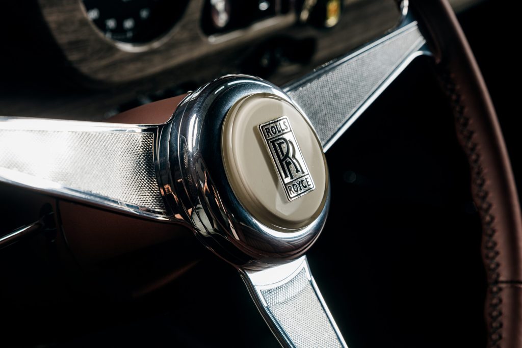Leno Ringbrothers Custom Rolls-Royce steering wheel