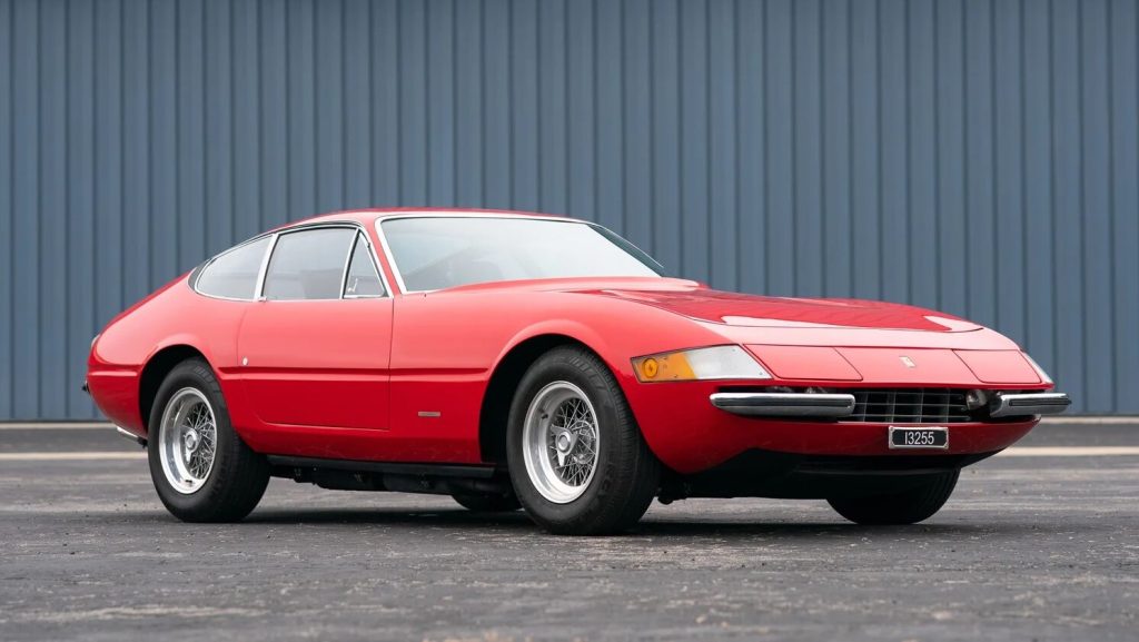 1970-Ferrari-365-GTB-4-Daytona-Berlinetta front three quarter