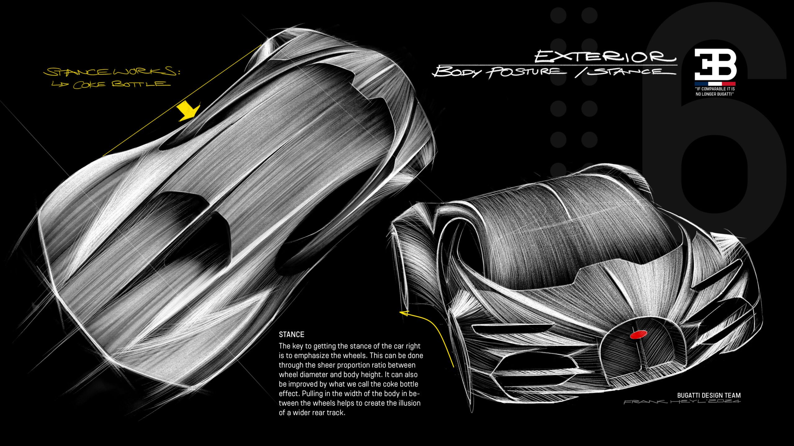 Bugatti Tourbillon design sketch