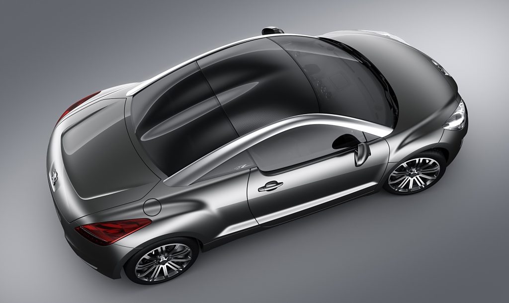 Peugeot RCZ concept looking down