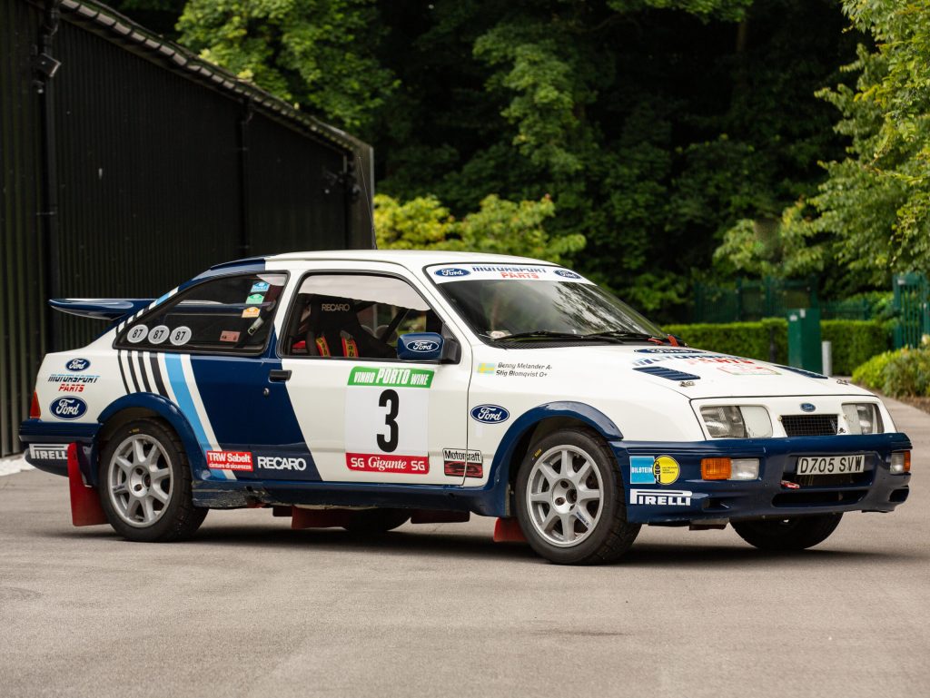 Bonhams goodwood auction for sierra rs cosworth race car