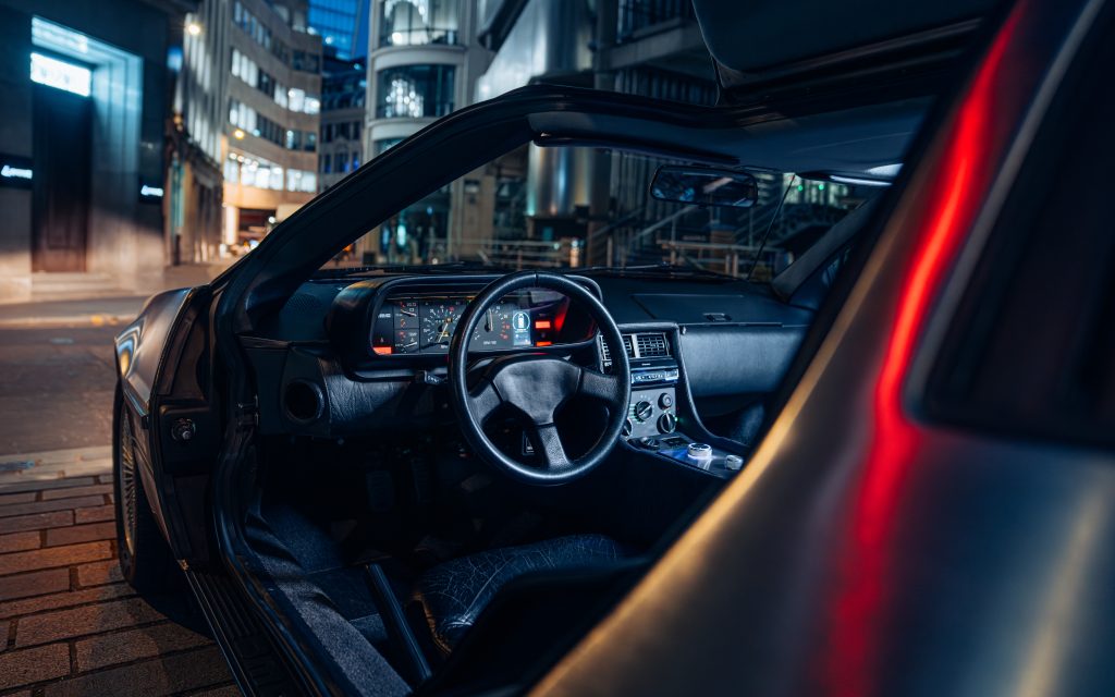 Electrogenic Delorean interior