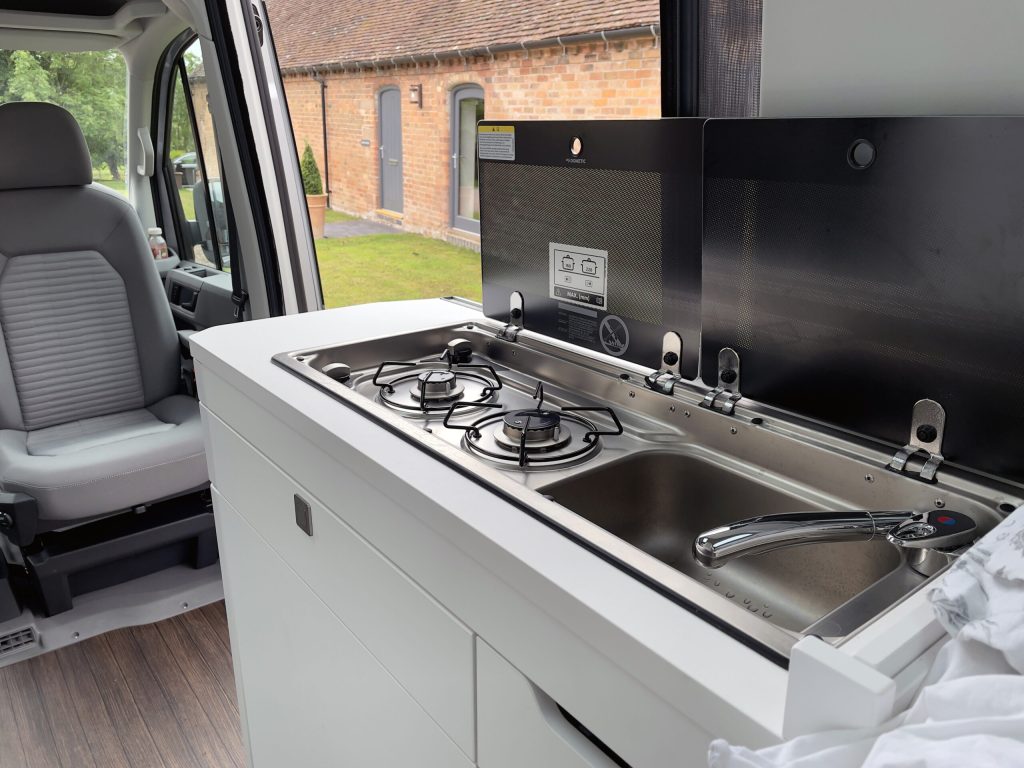 VW Grand California stove sink