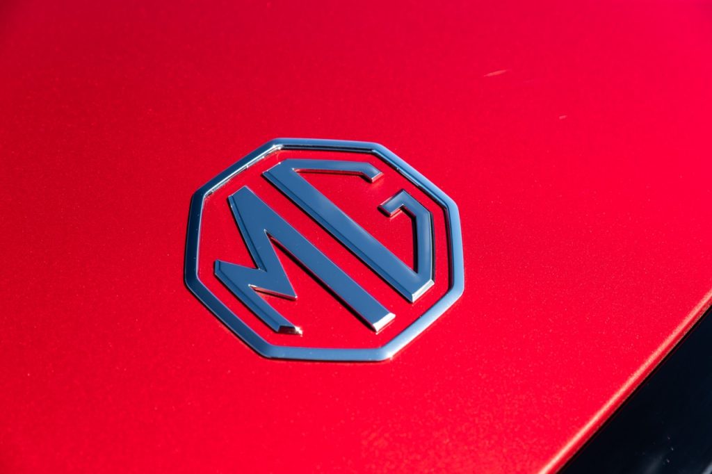 MG Cyberster badge