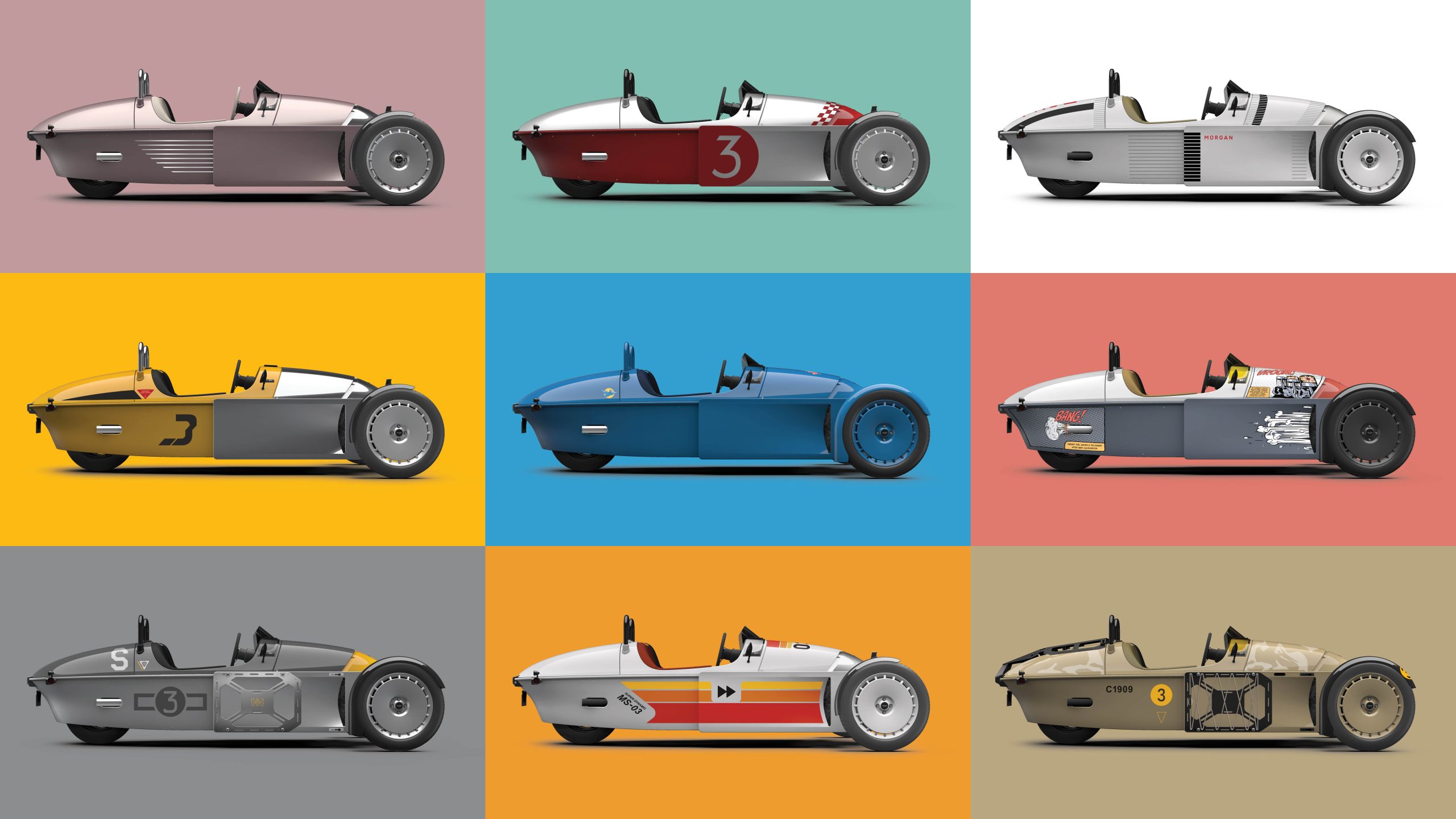 Morgan Shows Inspiration for Super 3 in Limited-Edition Liveries