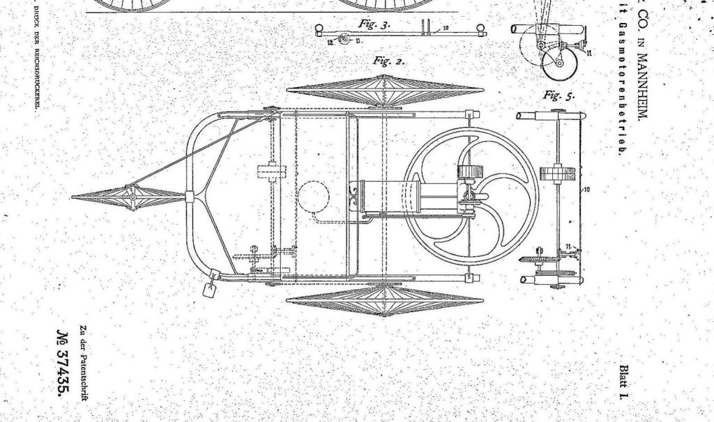 Benz Patent Motorwagen plans