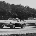 1961 Jaguar E-Type racing black white