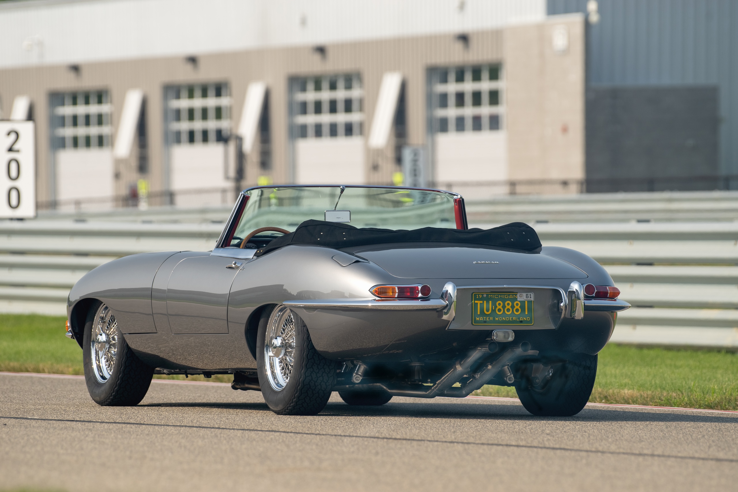 1961 Jaguar E-Type rear three quarter