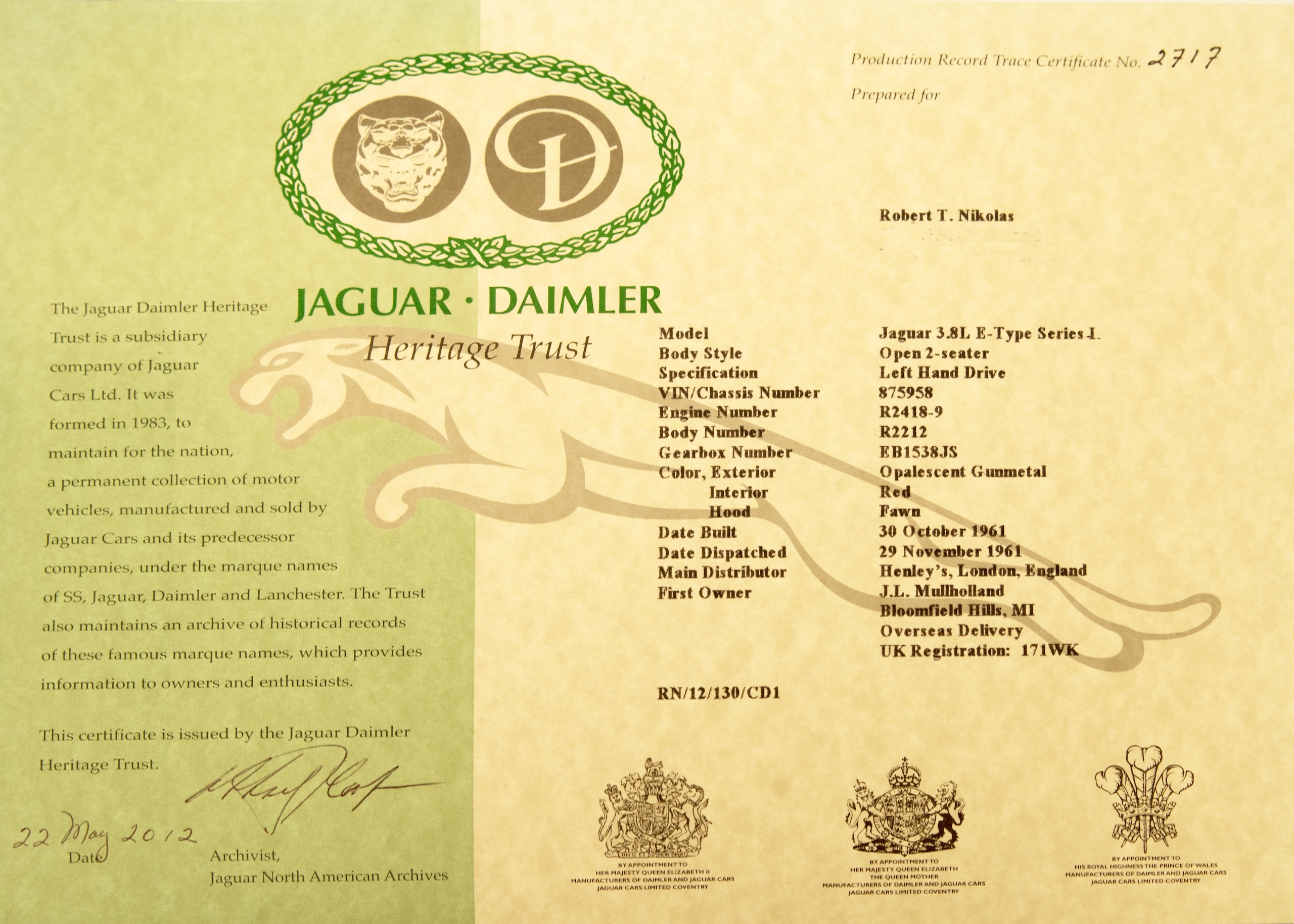 Jaguar Daimler Heritage Trust