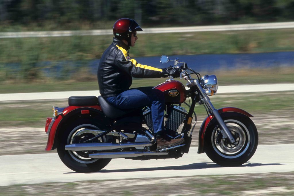 1999 Victory V92C riding