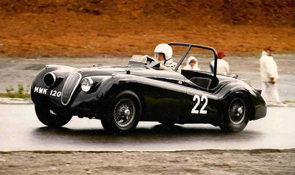 XK120-LT1 front three quarter racing action