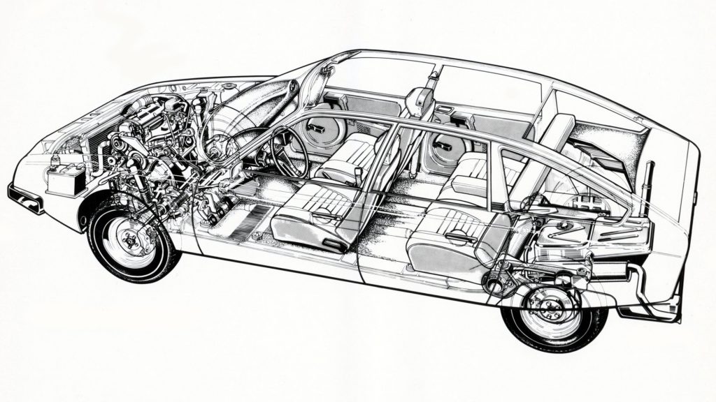 Citroen CX cutaway