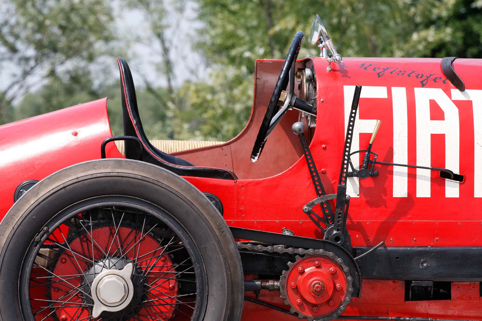 Fiat Mefistofele profile close up