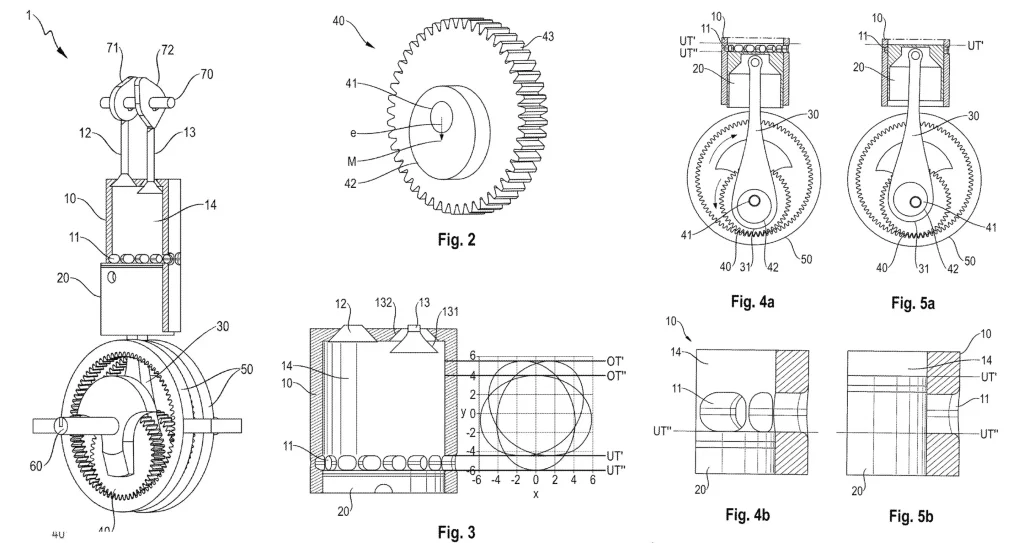 Porsche 6 stroke patent