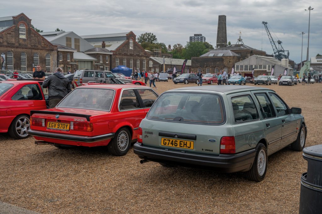 radwood 2024 Ford sierra and BMW 3-series