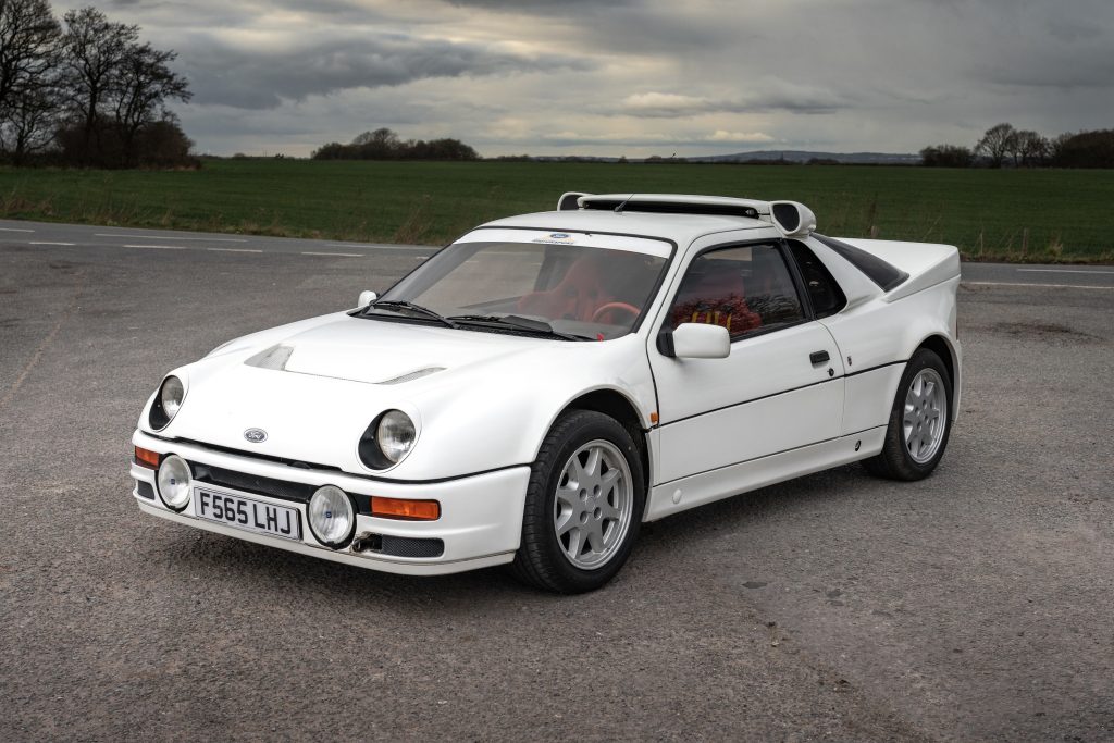 1986 Ford RS200 front 3/4