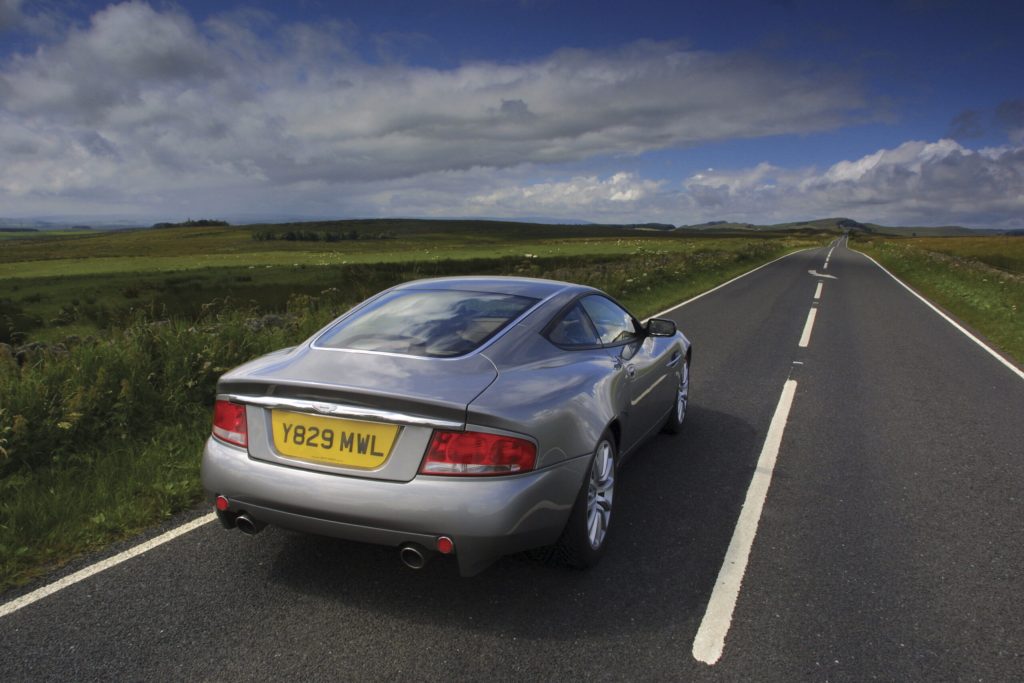 Aston Martin Vanquish rear 3/4 driving