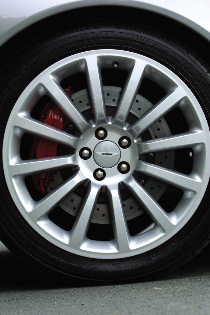 Aston Martin Vanquish wheel close up