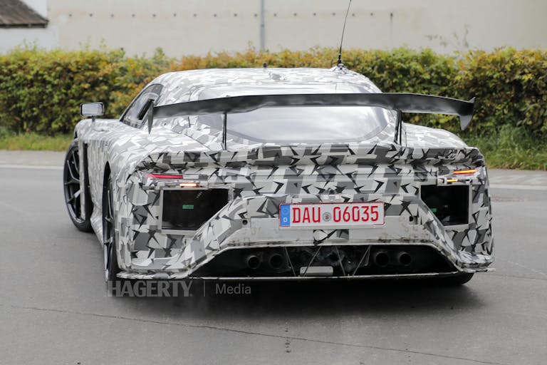 Toyota Lexus GT3 Road Car spy shot rear