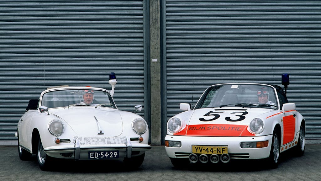 Dutch police Porsche 356 and 911