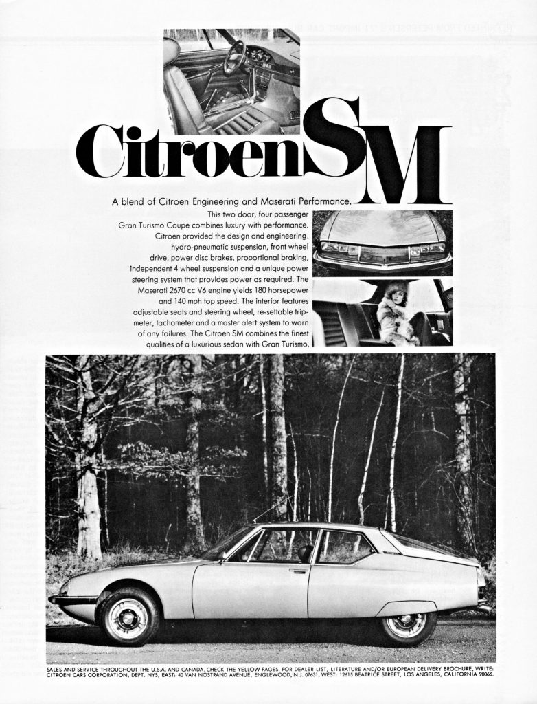 Citroën SM ad