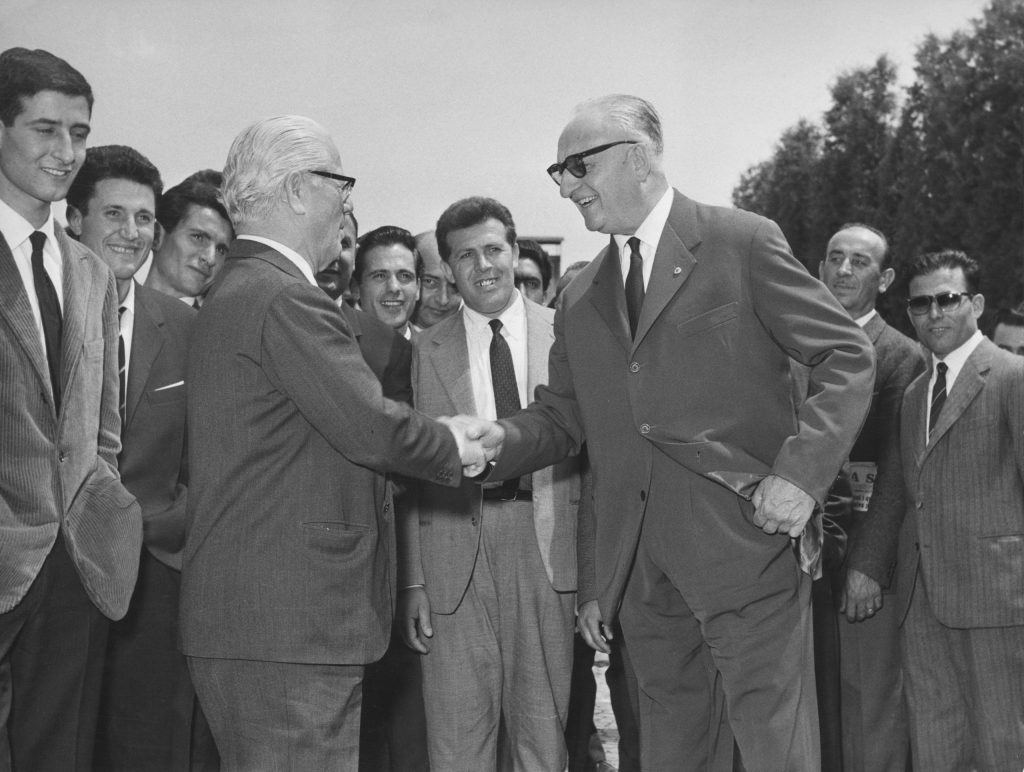 Battista Farina and Enzo Ferrari