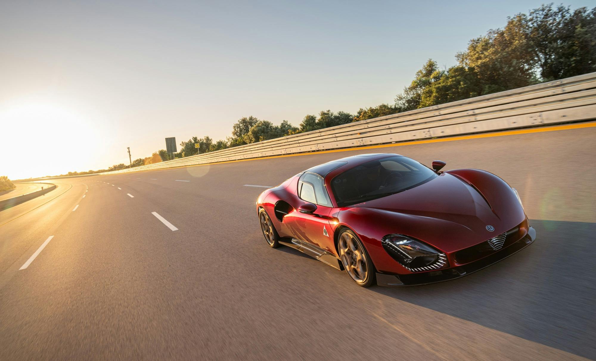 Alfa Romeo Borrows Porsche’s Nardò Track to Test the 33 Stradale