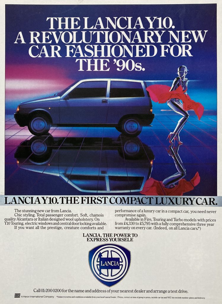 Lancia Y10 advert