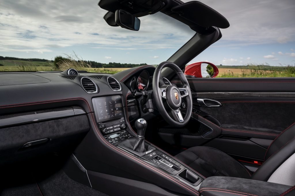 Porsche 718 Boxster GTS cockpit