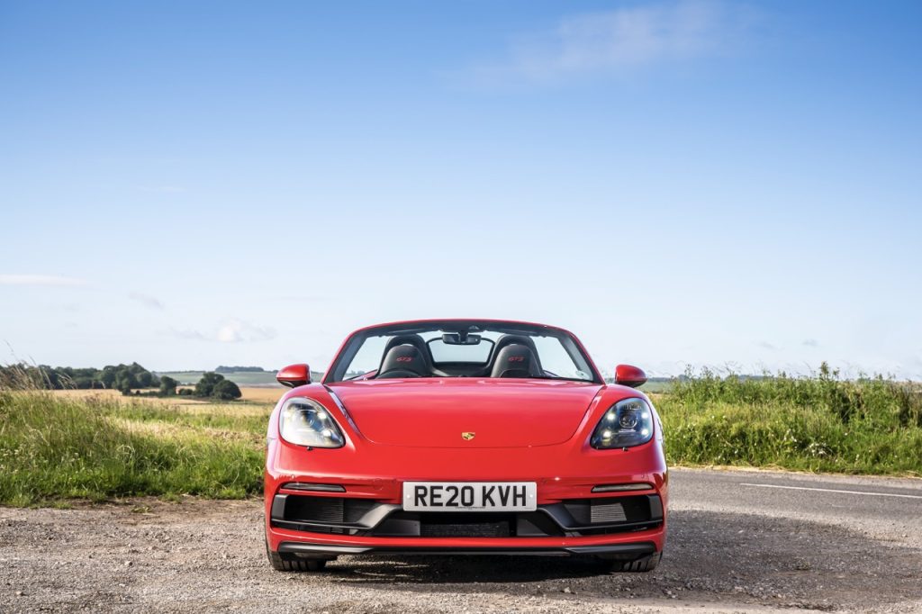 Porsche 718 Boxster GTS head on