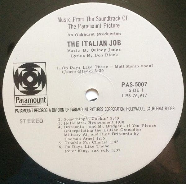 The Italian Job soundtrack album