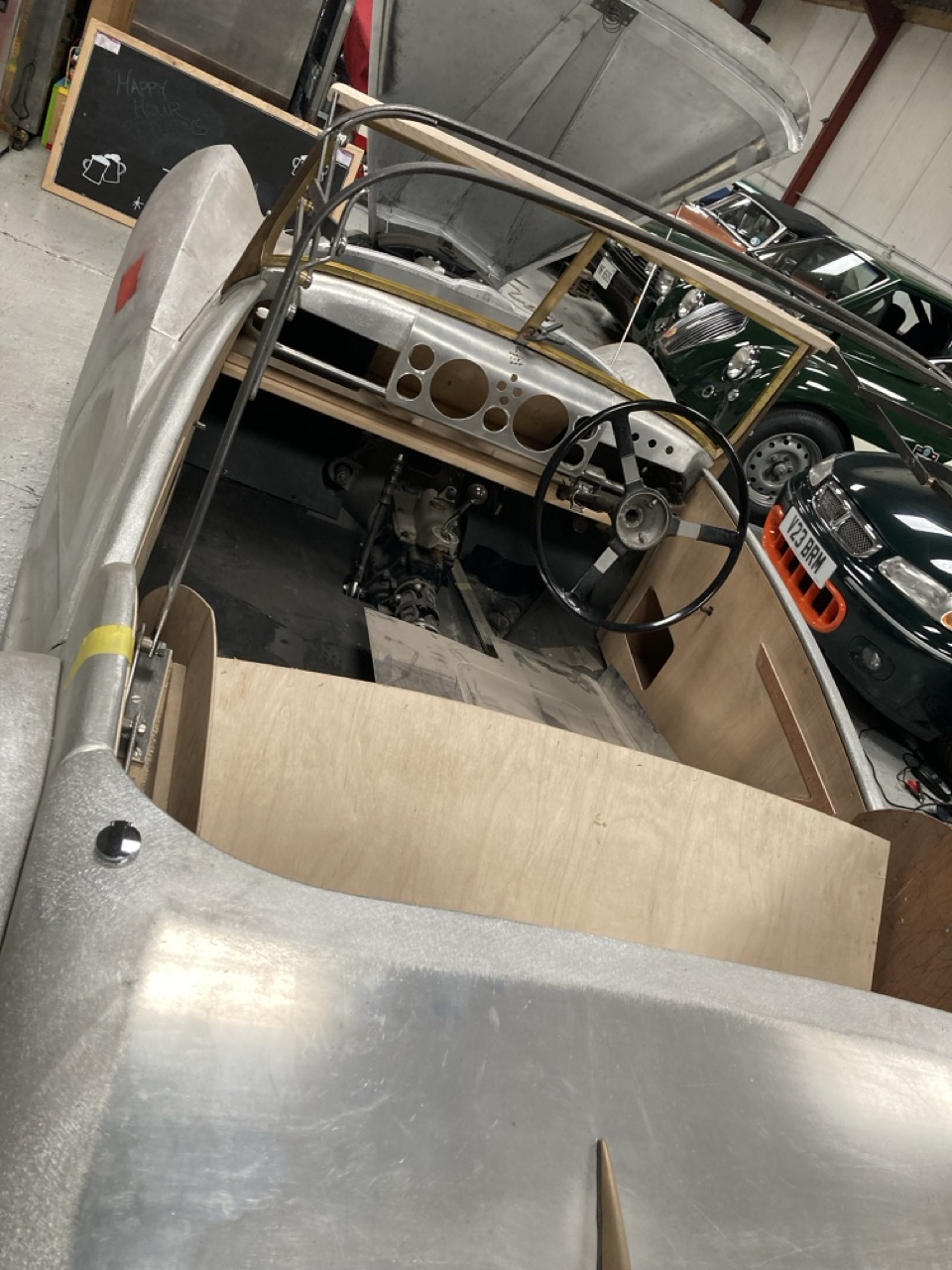 1946 Healey prototype interior