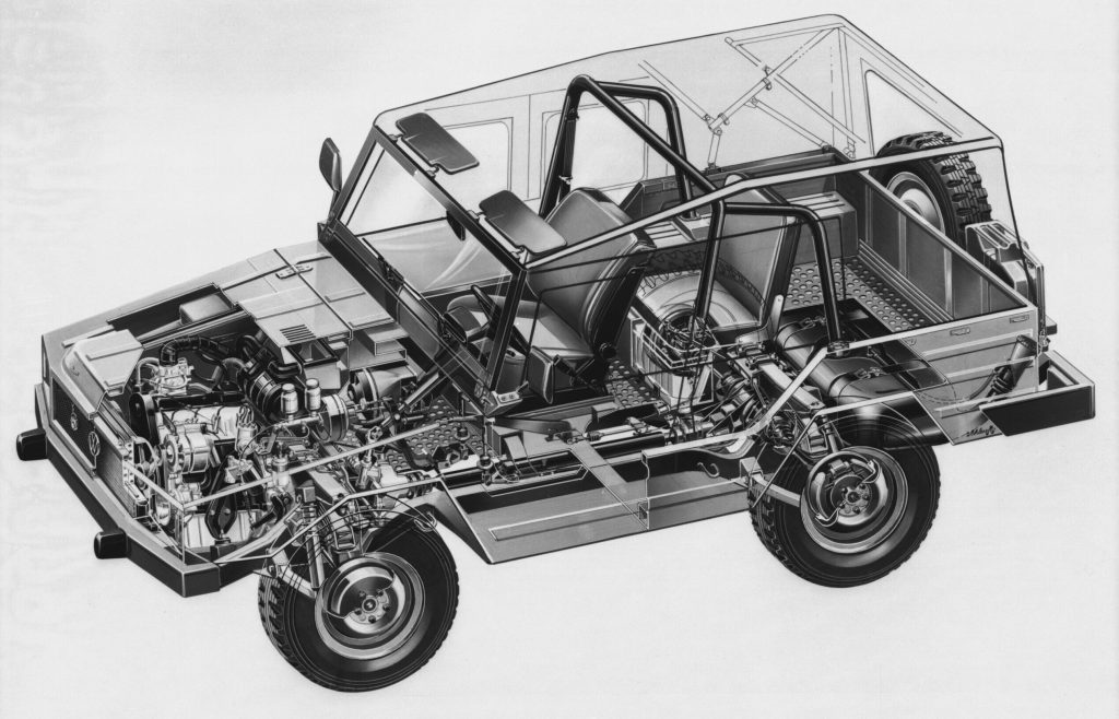 Volkswagen Iltis cutaway