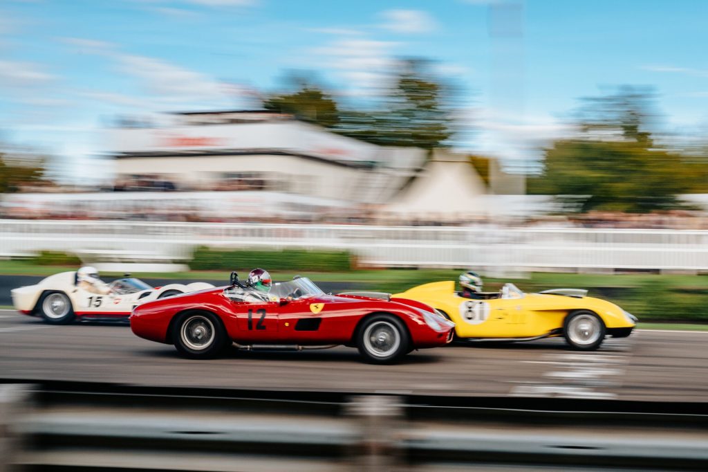 Goodwood ferrari racing action