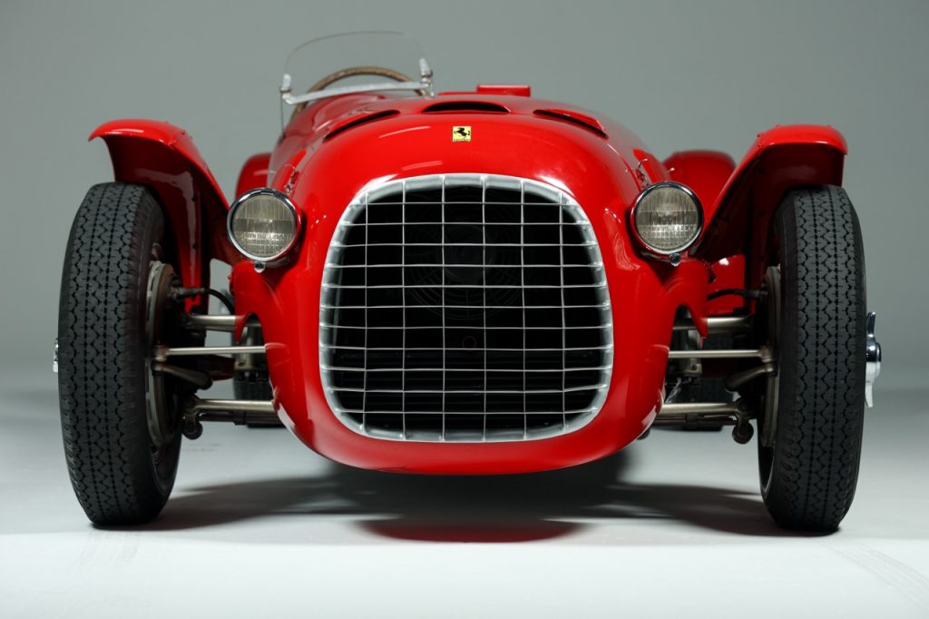 1948 Ferrari 166 Spyder Corsa head on