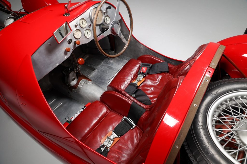 1948 Ferrari 166 Spyder Corsa interior looking down