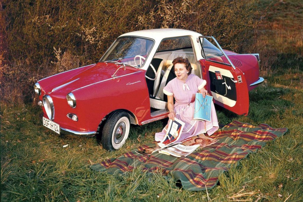 Red Goggomobil coupe