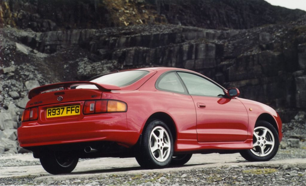 Red Toyota Celica 6th gen