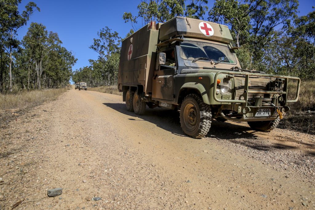 Australian Army Ambulance Land Rover Defender 
