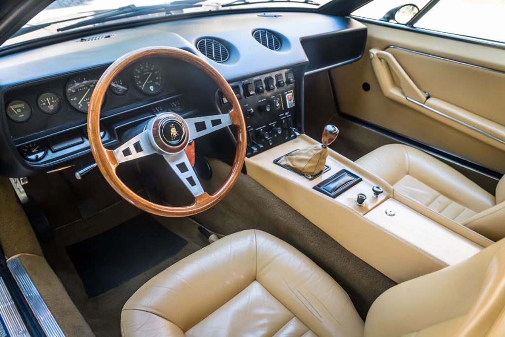 Blue Lamborghini Jarama