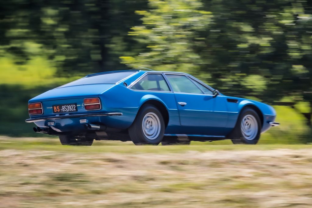 Blue Lamborghini Jarama
