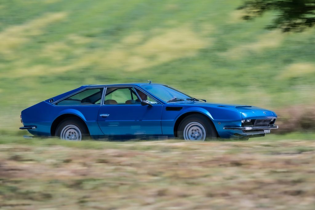 Blue Lamborghini Jarama