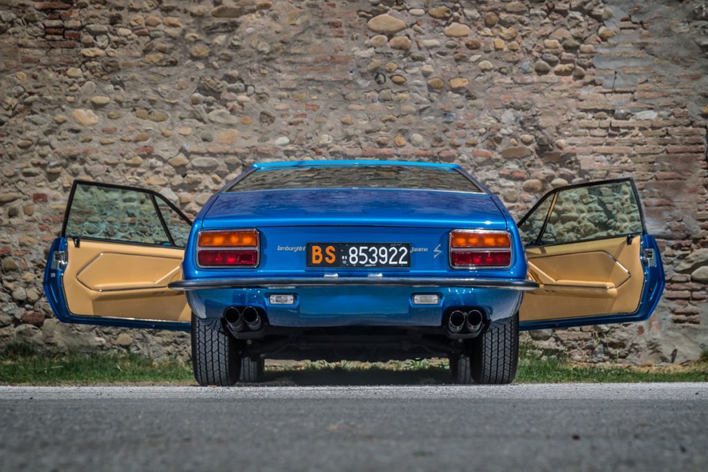 Blue Lamborghini Jarama
